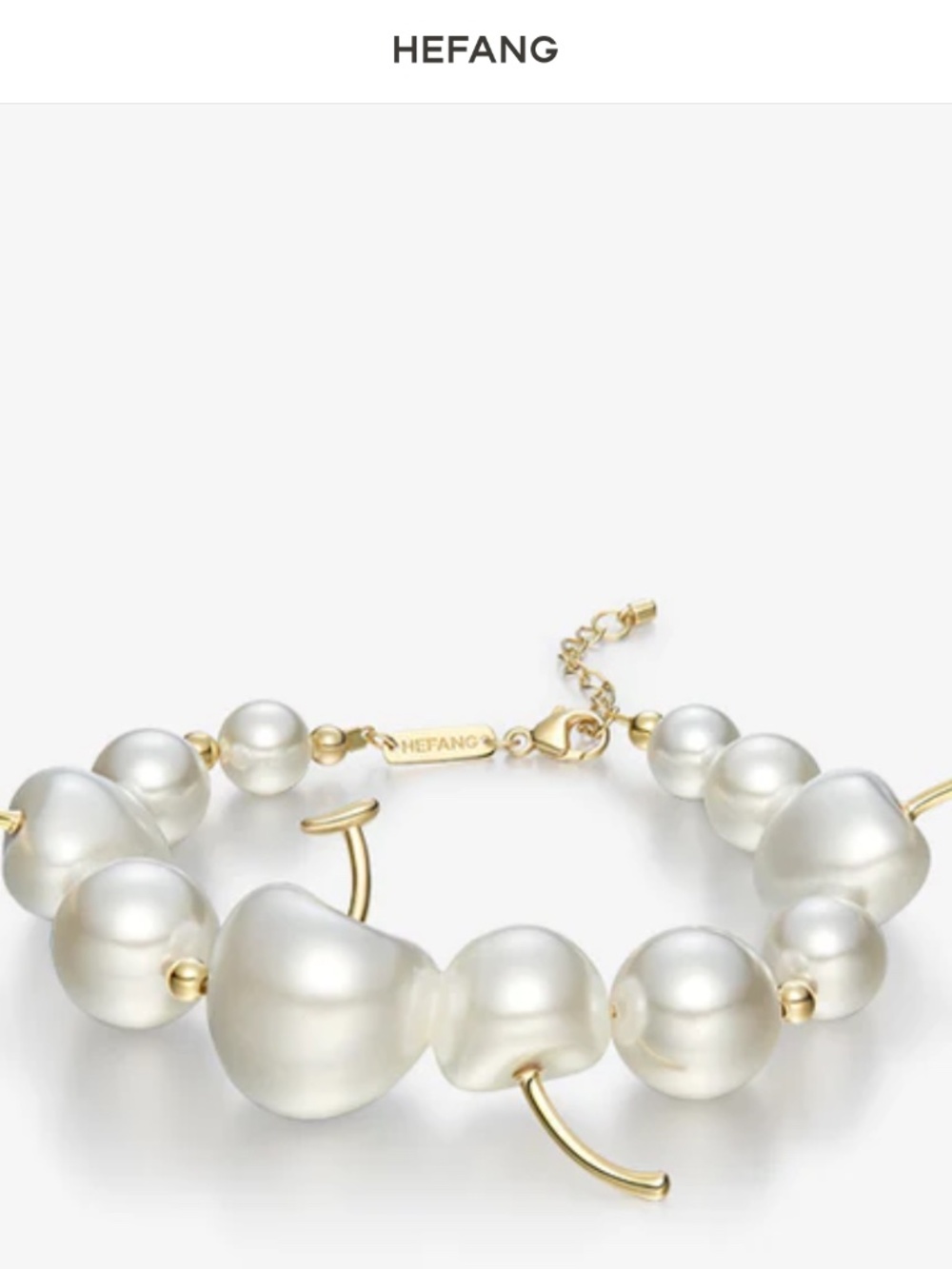 CREAM CHERRY BRACELET